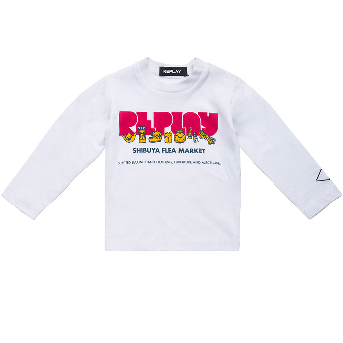 ベーシックジャージー クルーネックロングTシャツ 詳細画像 ホワイト 1